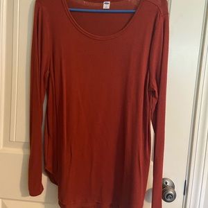 Burnt Orange Long Sleeved Shirt
